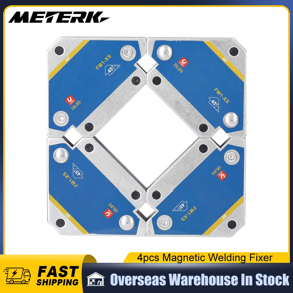 

4pcs Magnetic Welding Fixer 45° 90° 135° Multi-angle Magnet Weld Positioner Ferrite Auxiliary Locator Tools