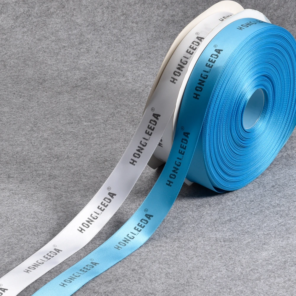 1000pcs/roll CUSTOMIZED design POLYESTER silk print labels tapes width
