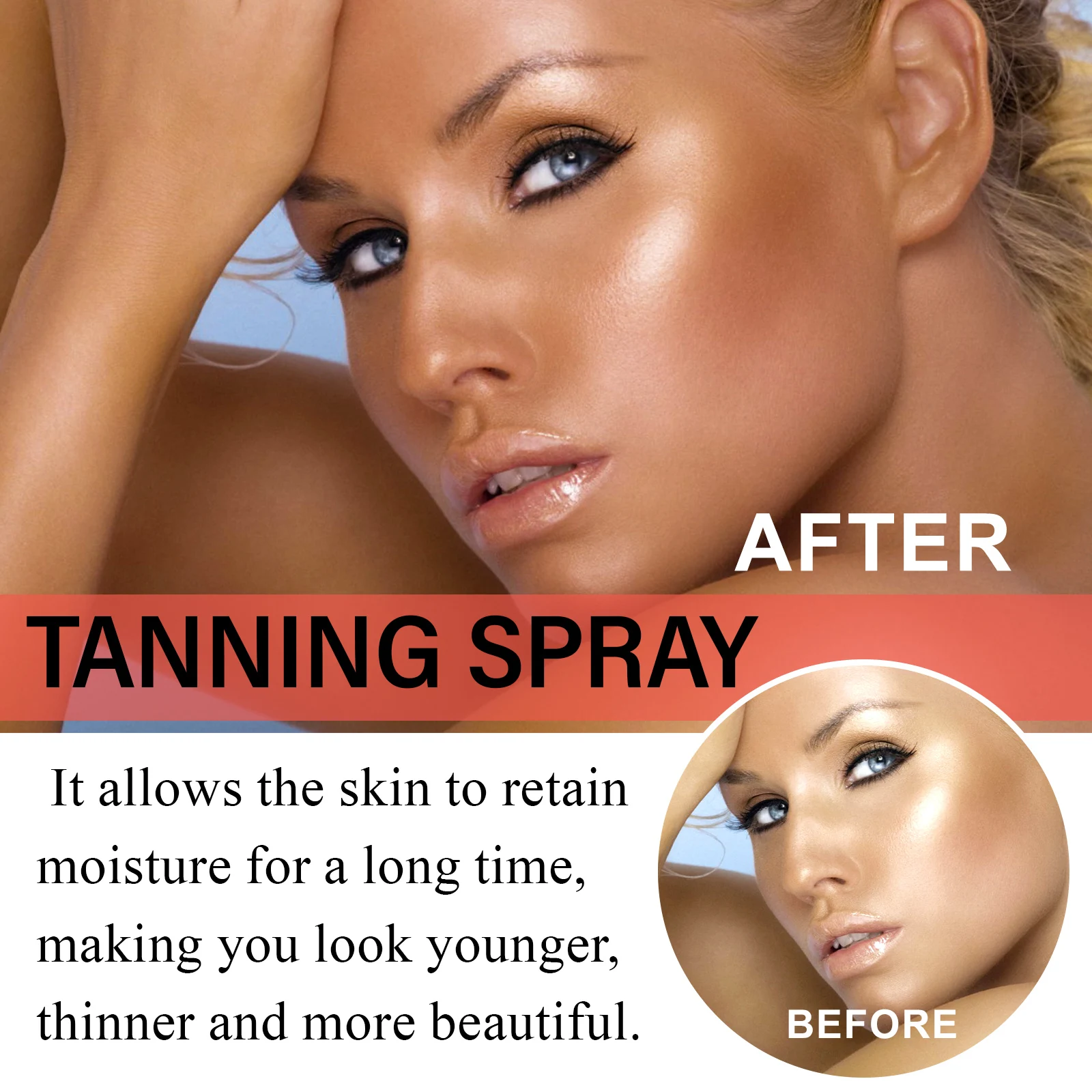 Tanning-Enhancing Mousse: Body Tanning-Enhancing for Wheatish Complexion, Moisturizing, Deeply Nourishing, Post-Sun Repair Cream