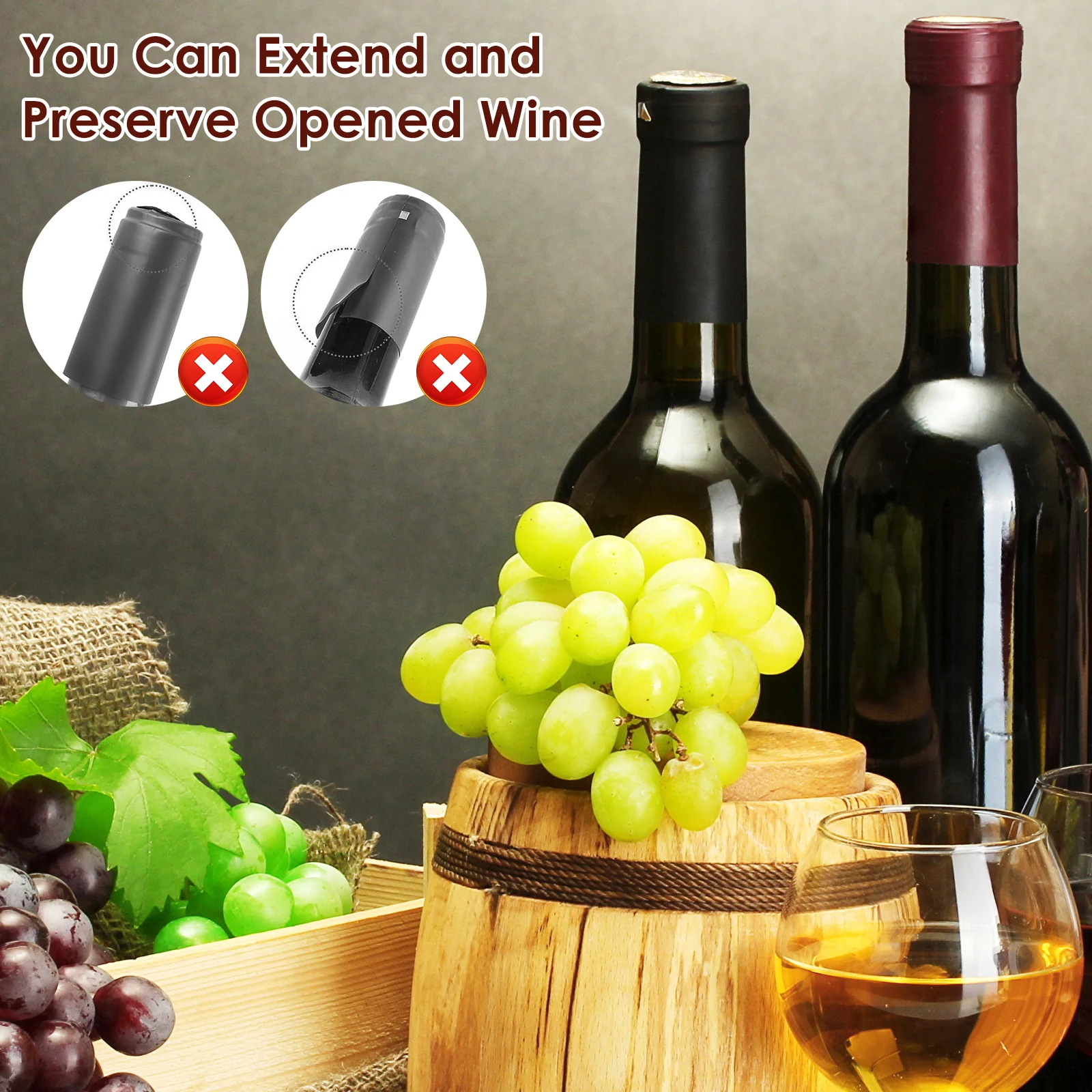 Generico Sigillatore per Vino per Bottiglie di Vino, Tappo per