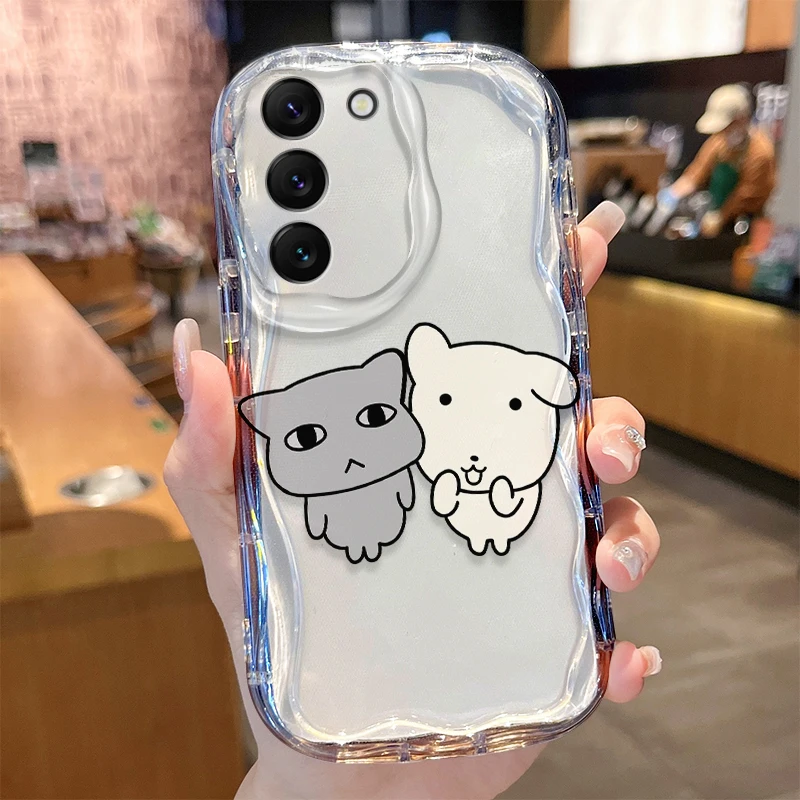 Chubby White Dog Face Protective Phone Case Cover