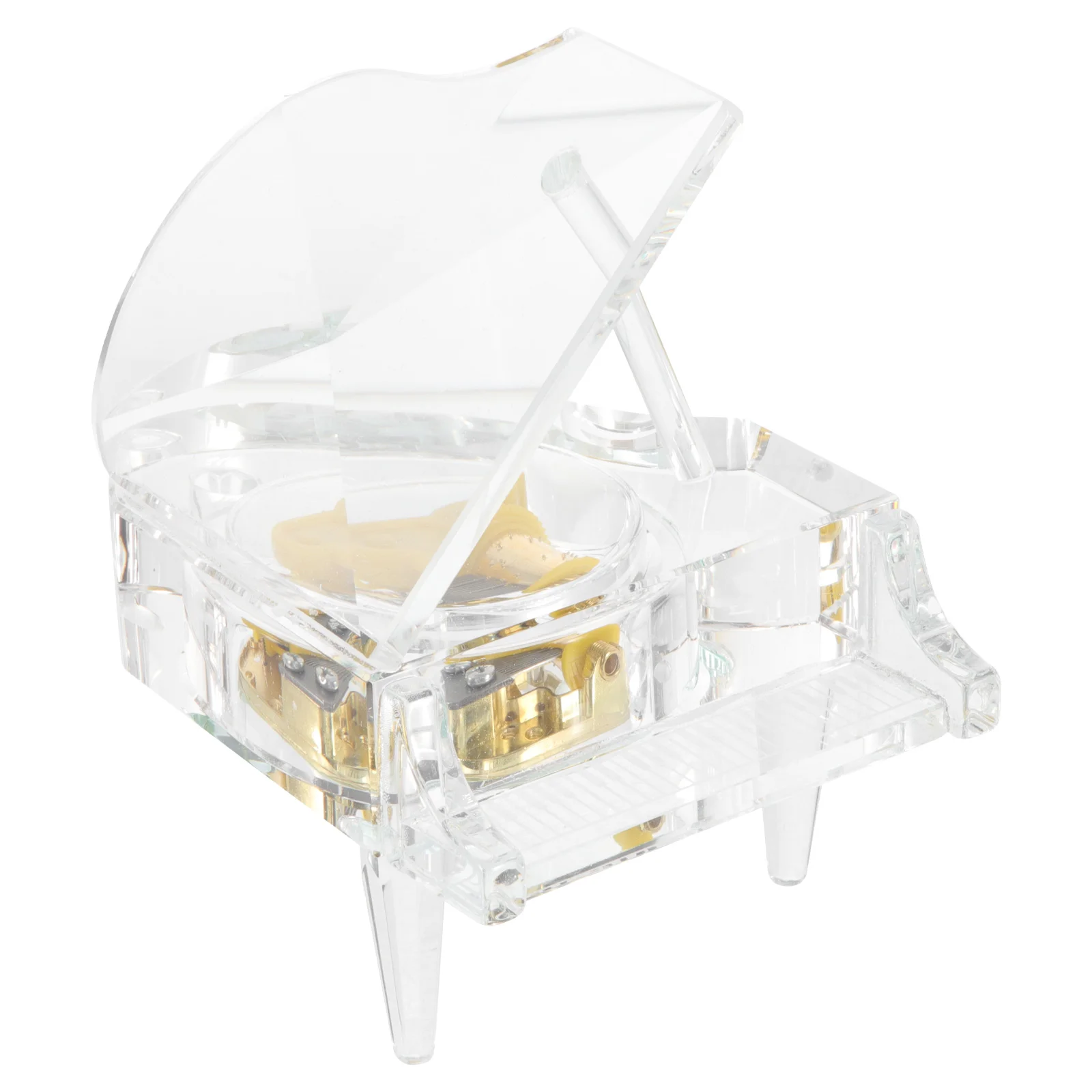 

1 Set Of Crystal Design Piano Musical Box Model Plaything Kids Gift Choice