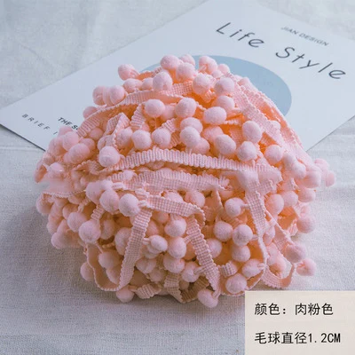 Vibrant Mini Pom Pom Lace Trim for Creative DIY Projects