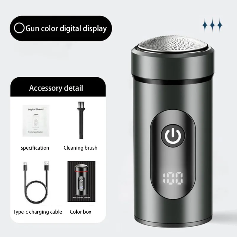 Xiaomi Mini Digital Shaver Type-c Quick Charge Travel Home Digital Display Beard Knife Comfortable Hair Trimmer Pocket Razor 6