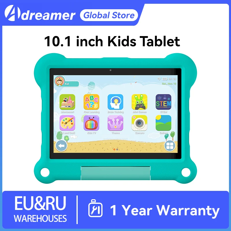 adreamer-kidspad10-101-inch-children-tablets-android-11-octa-core-4gb-ram-64gb-rom-4g-lte-6000mah-learning-tablets-for-kids