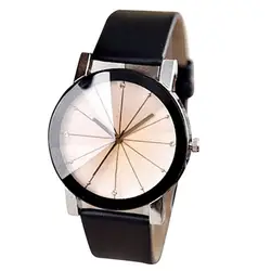 Reloj de pulsera de cuarzo para parejas, cronógrafo de aleación, esfera redonda, fácil de leer, regalo de Festival