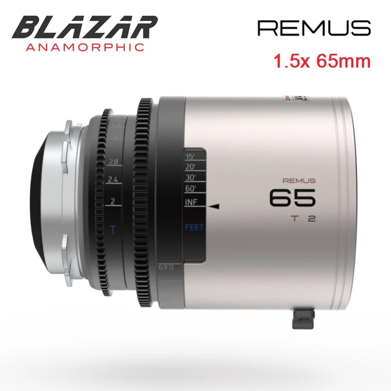 Great Joy Blazar Remus 1.5X65Mm Obiettivo Anamorfico Supporta 3:2 Full Frame Per Pl/Ef Gold Flare/Blue Flare