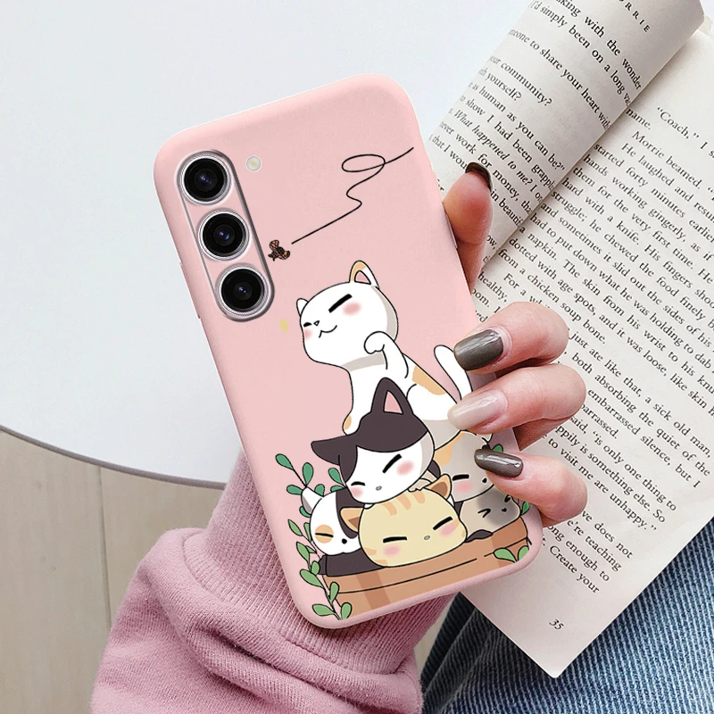 Cute Heart Flower Soft TPU Matte Protective Case Cover