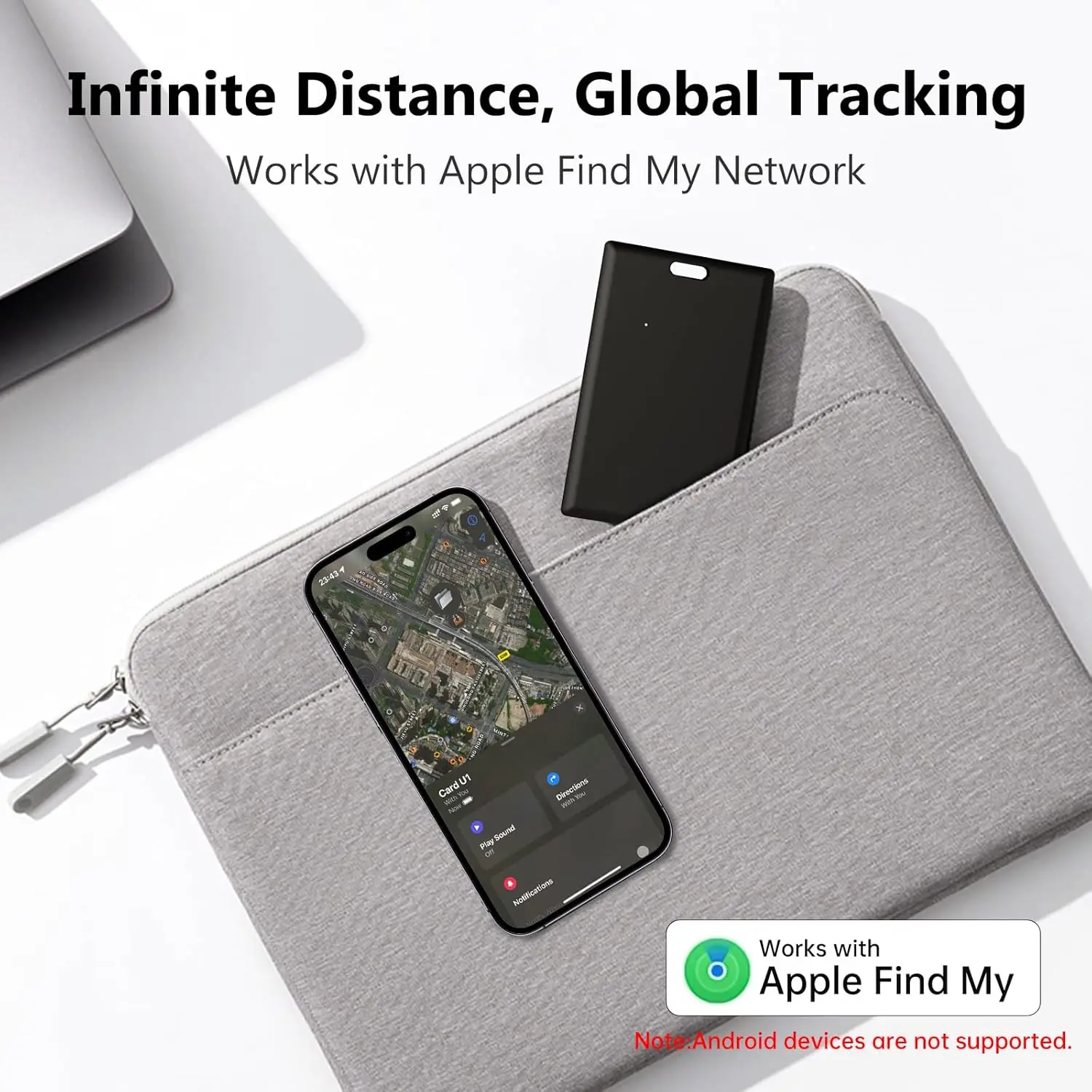 Slim Bluetooth Tracker Card for Wallet Key Bag