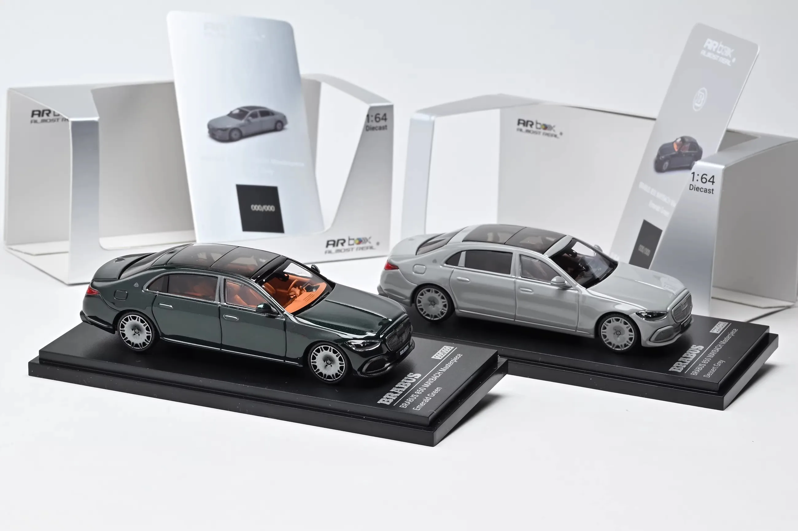 새로운 재고 있음 Ar 1:64 Bosu S850 마이바흐 걸작 시뮬레이션 합금 미니어처 마이바흐 세단 그린 그레이 모델 커스텀 장난감 선물