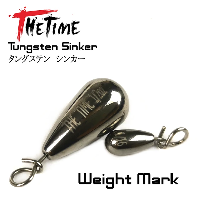 Thetime Tungsten Sinkers 1.8g-21g Fishing Weights Sinkers For Bass Fishing  Accessories Hook Connector Line