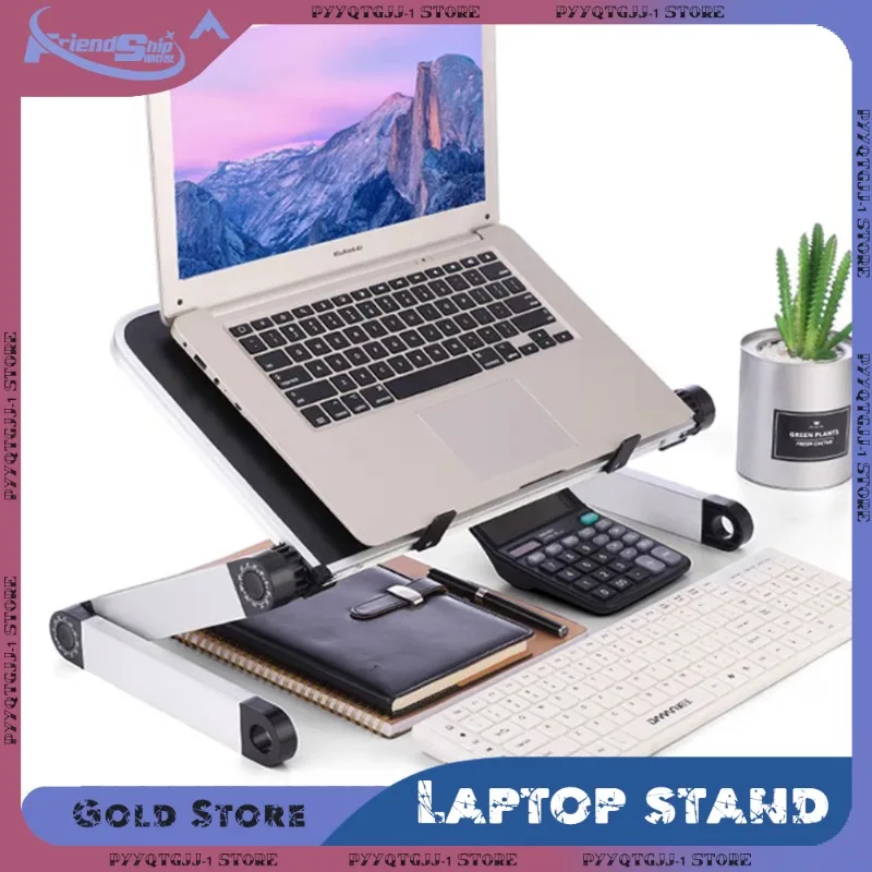Laptop Desk Stand Adjustable Notebook Tables Computer Table Bracket Portable Notebook Tables Aluminum Foldable Holder Desk