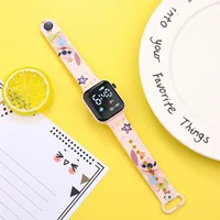Nouveau dessin animé couleur imprimé étudiant LED montre électronique à la mode imprimé carré Y1 bouton montre électronique 5