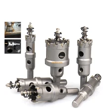  12-100mm TCT Hole Saw Tungsten Carbide Tipped Drill Bit Set Hole Saw Cutter For Stainless Steel Metal Alloy Drilling 