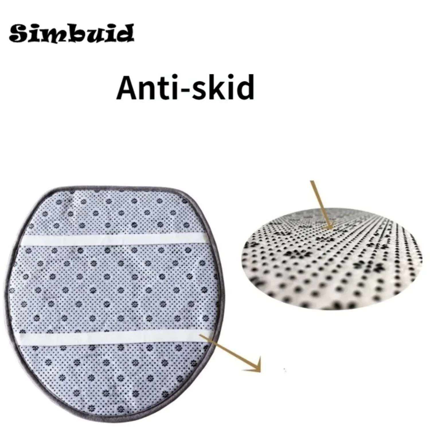 Set of 3 Bathroom Bath Mat Set Soft Non Slip 2PCS Cobblestone Mat Bathroom Rug Absorbent Shower Carpets Toilet Lid Cover Floor
