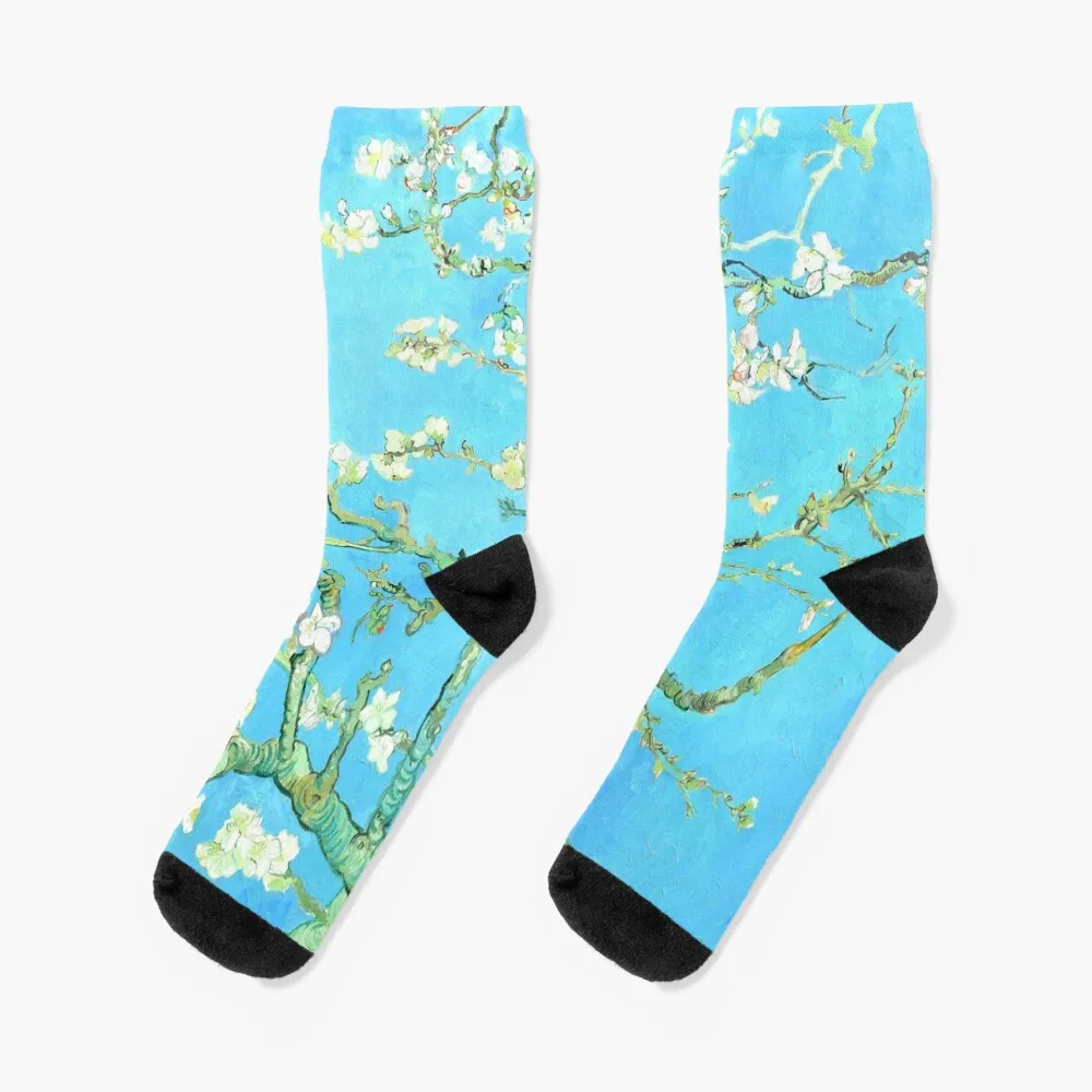 

Vincent van Gogh - Almond Blossom, 1890 Socks anti slip football hockey Women's Socks Men's