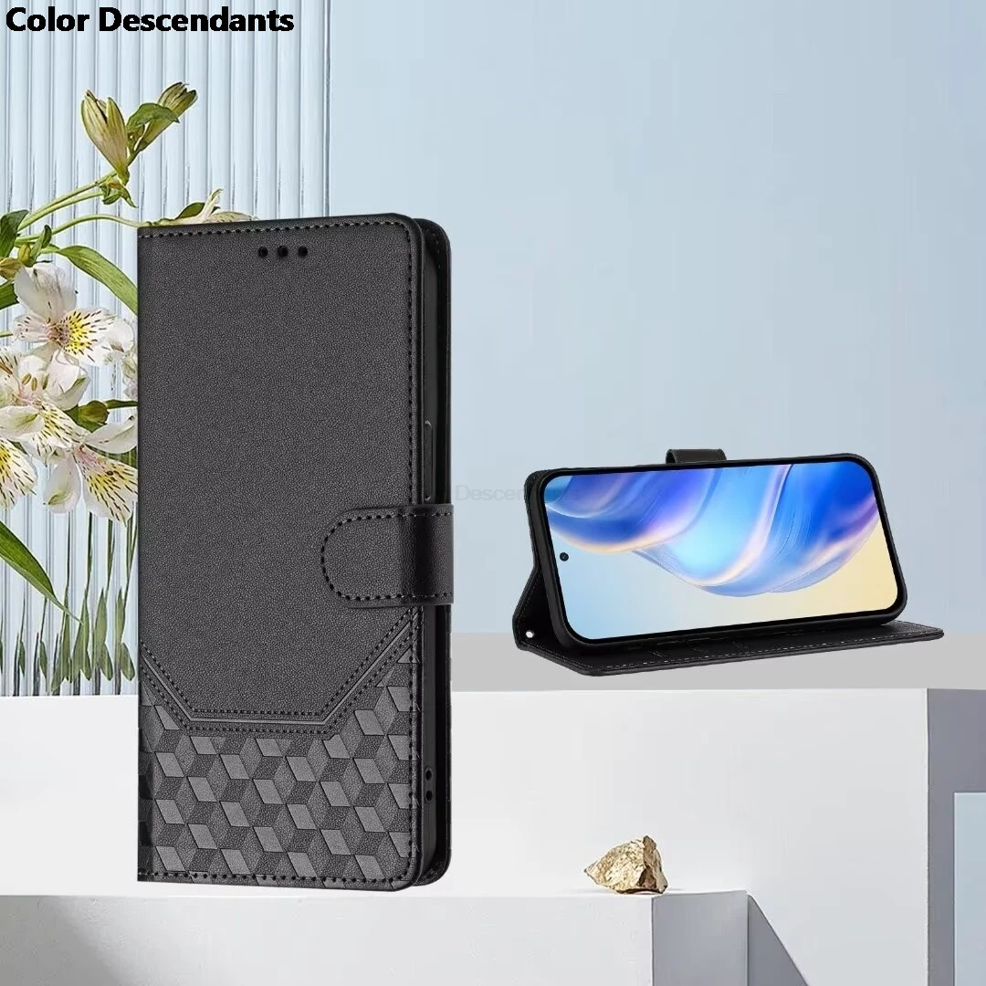 RFID Blocking Leather Flip Cover with Strap - Premium Shockproof Protective Card Holder Case