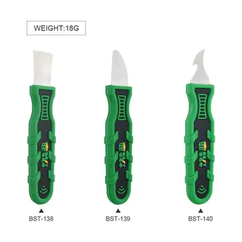 휴대 전화 태블릿용 청소 블레이드 스크레이퍼 세트, 프라이링 오프닝 스퍼저 접착제 리무버, BGA 수리 도구, BST-138, 139/140