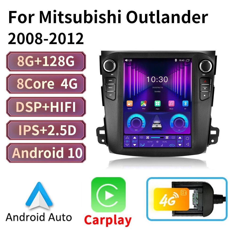 Car Multimedia Player For Mitsubishi Outlander 20082011 For Tesla