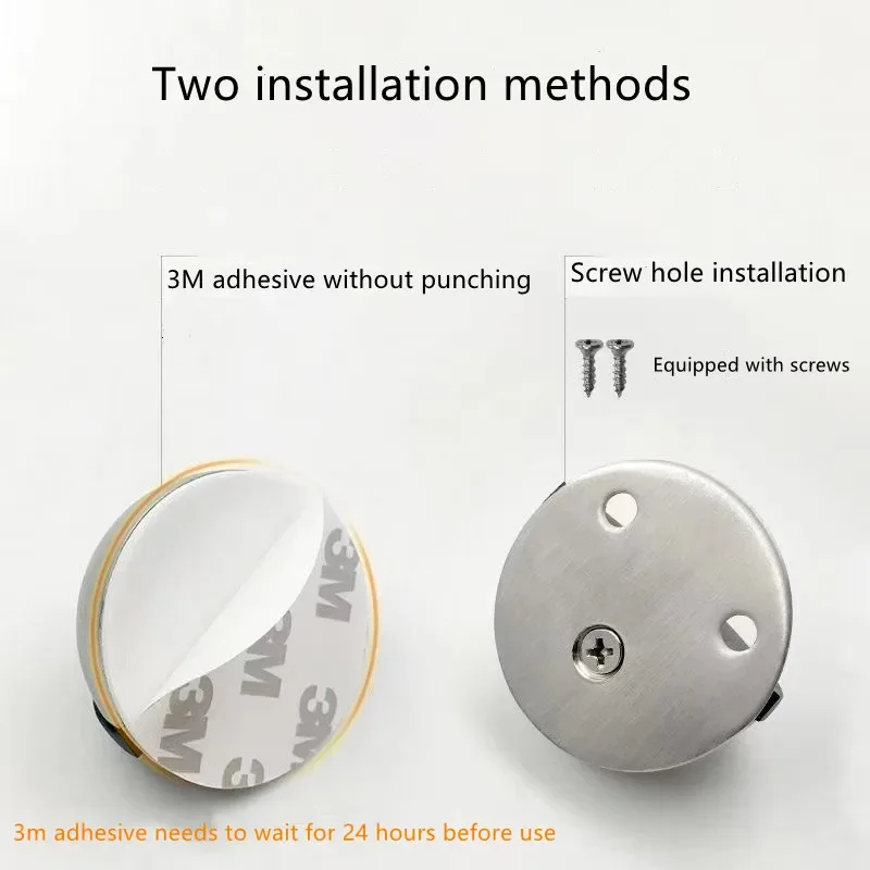Stainless steel non perforated door bumper anti-collision silicone er door bumper silent floor mounted turtle top limiters door stopper silicone door stopper door stopper bumpers