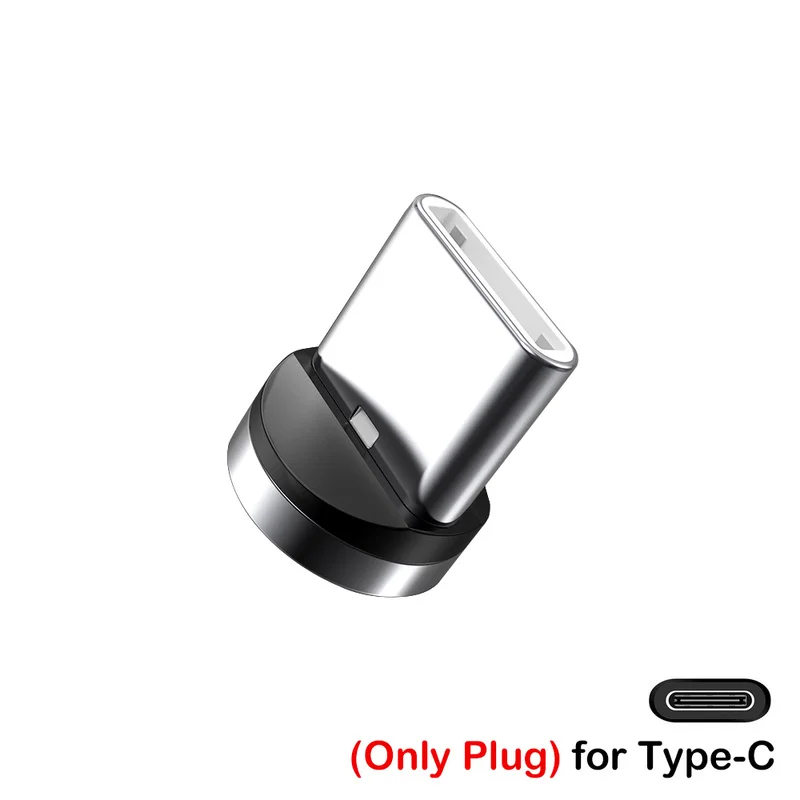 1/5pcs 라운드 마그네틱 케이블 팁 마이크로 USB 충전 케이블 플러그 USB 유형 C 자석 케이블 어댑터 아이폰 자석 충전기 어댑터