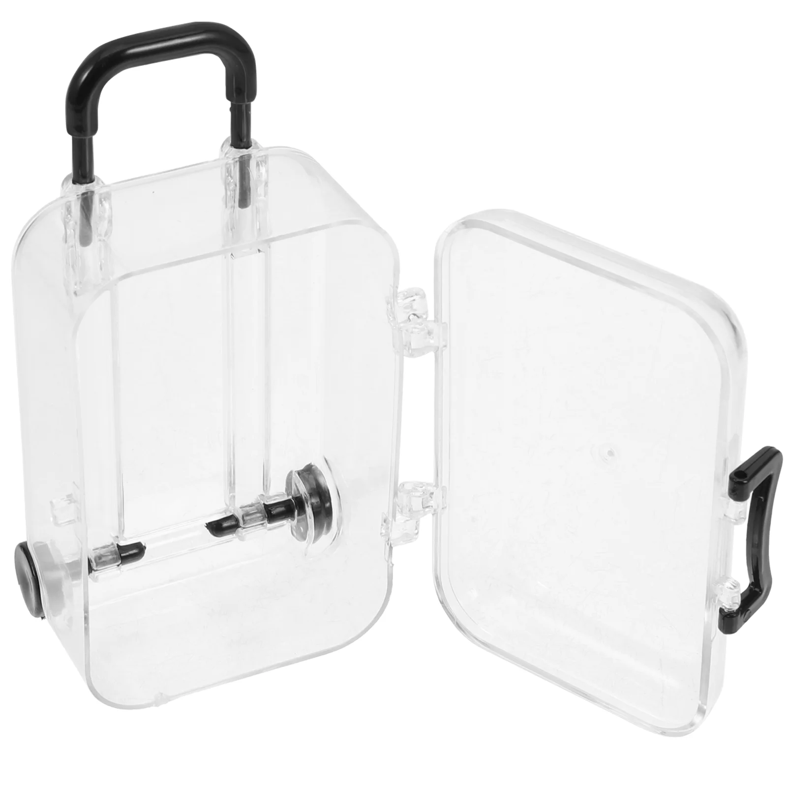 

Dollhouse Suitcase Miniature Travel Storage Box Decor Plastic Accessory Micro Scene Luggage