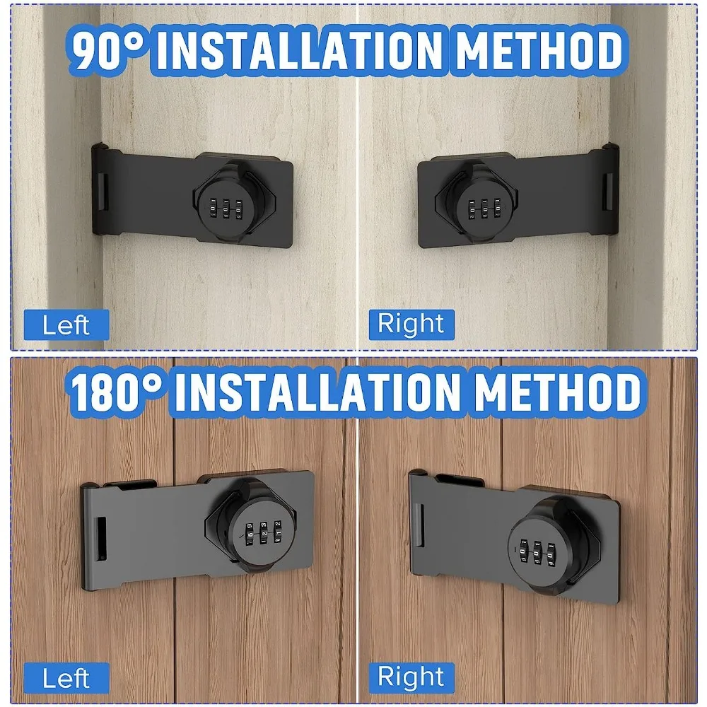 3 Digit Household Security Cabinet Password Locks Keyless Drawer Combination Coded Door Cabinet Home Hardware Zinc Alloy cabinet safety lock cabinet lock digit combination lock combination lock door lock door safety lock