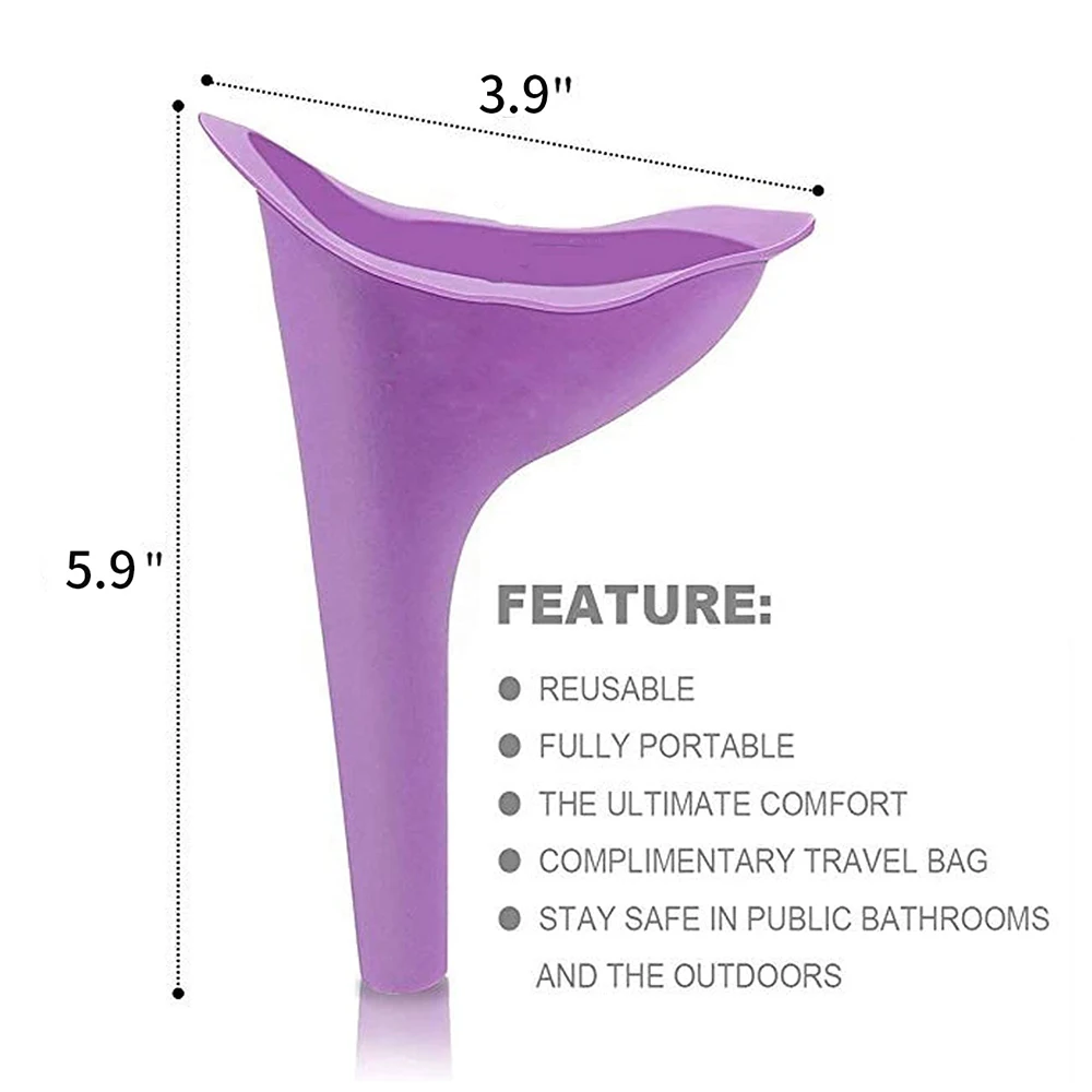 Portable Urinal Women Standing Piss for Camping and Travel Female with Funnel Design