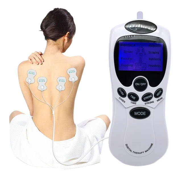 DIGITAL TENS STYLE LOW FREQUENCY THERAPY MASSAGER MACHINE MASSAGE PADS