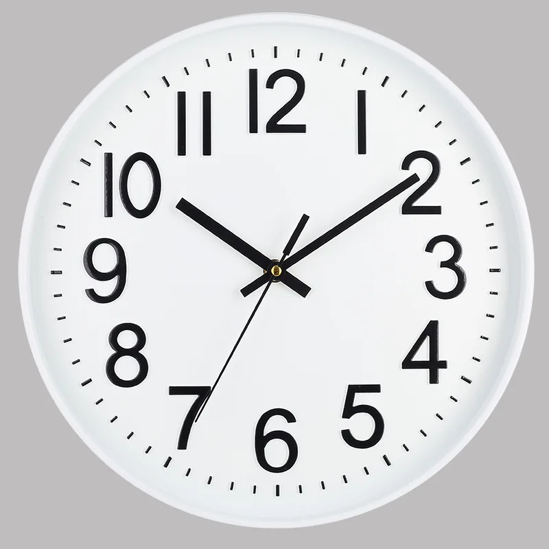 12inch Circular Wall Clock Modern Design Retro Wall Clocks Living Room Decoration Crafts Mute Digital Watches Reloj De Pared