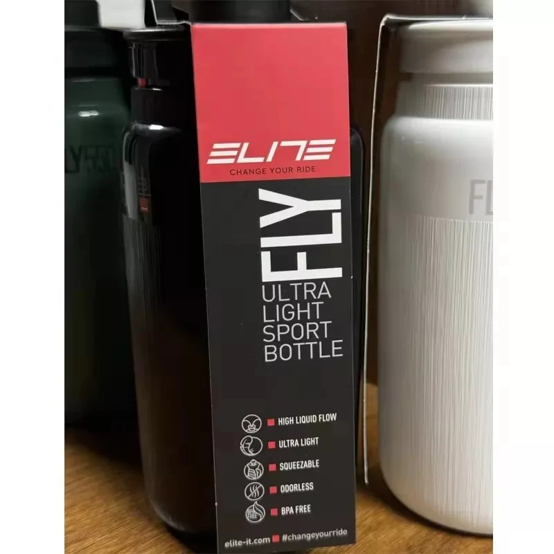 Bicycle Water Bottle Water Bottle Sports Bottle 1pc 550ML/750ML ELITE Kettle FLY TEX Bicycle Kettle Ultra Light Road Bike Mountain Bike Cycling