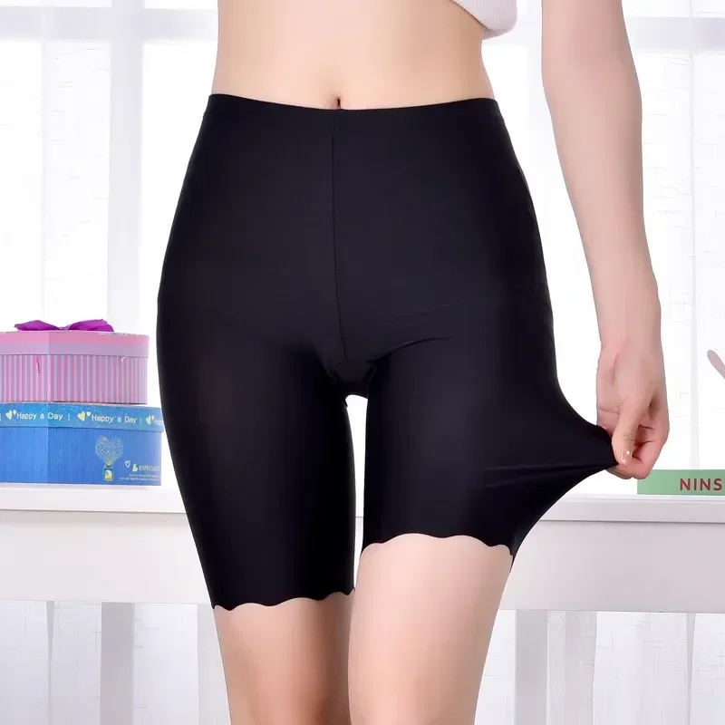 

Plus Seamless Pants Safety 3XL Chafing Ice Female Size Summer Panties Women Under Boxers Short Silk Boyshort for