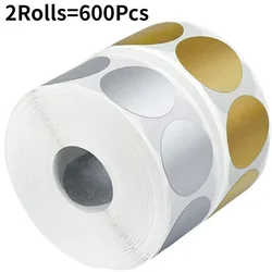 Round Scratch - Off Stickers for DIY Projects and Party Decor (600PCS - Mixed)