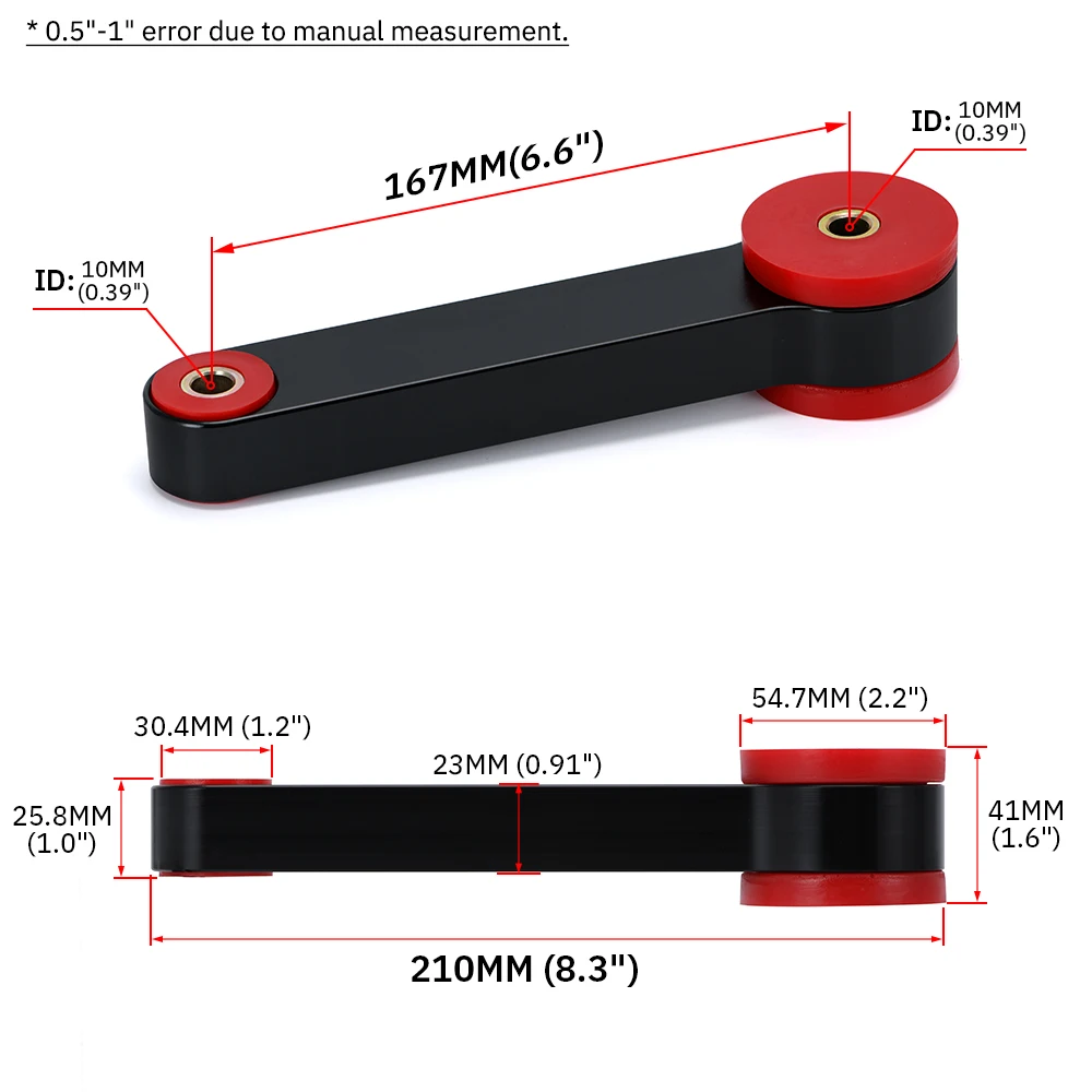 WLR RACING-Pitch Stop Mount BLACK FOR 93- Subaru Impreza WRX & STi Legacy & Forester WLR-PSM01