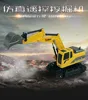 Remote Control Excavator Toys Car,Excavator Trucks for Kids, Construction Engineering Toy Boy Girl Digger Toy Birthday Gift 4