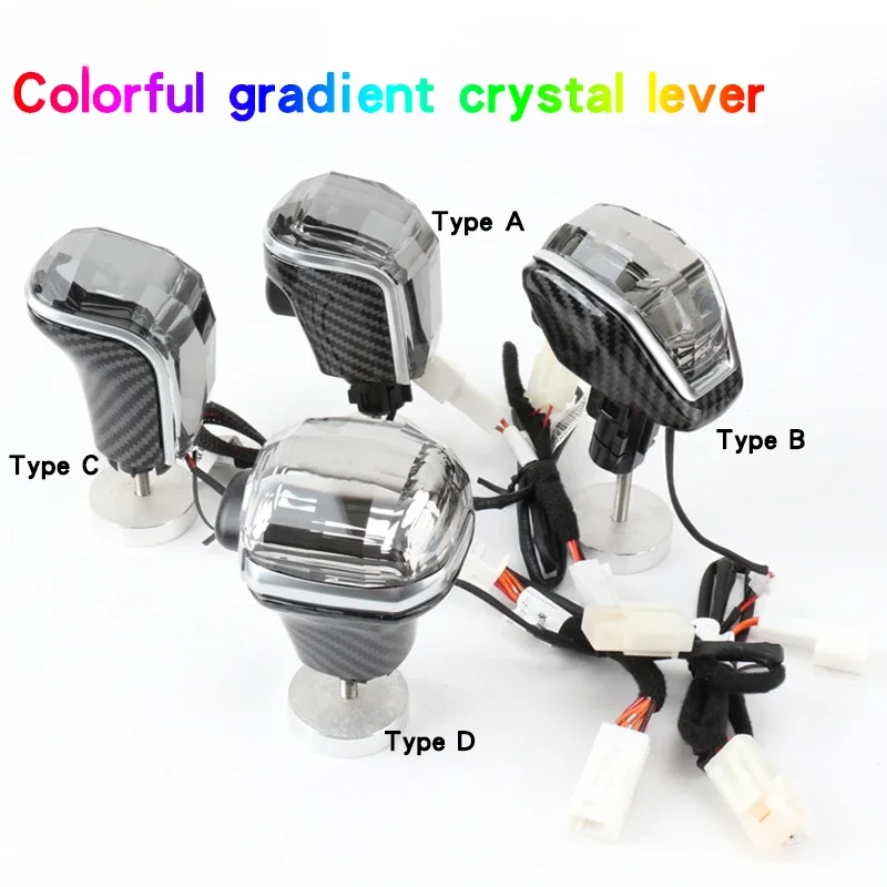 

For Toyota Corolla RAV4 Camry Highlander Avalon PRADO Sienna Shifter Accessories LED Crystal Gear Shift Knob Rod Gearbox Handle