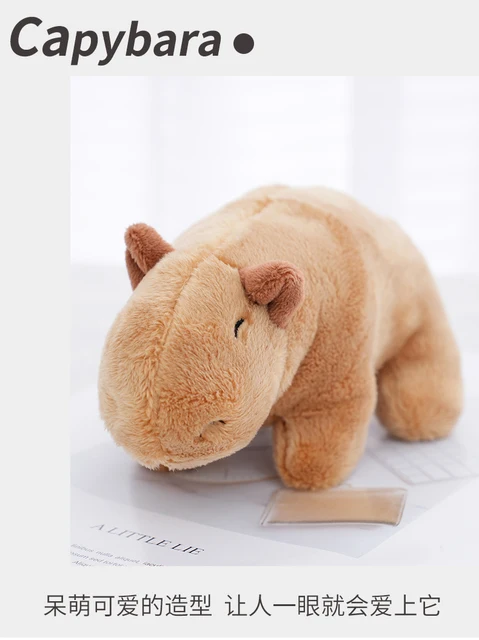 Capivara Recheada,Lindos pelúcia Capivara - Brinquedos pelúcia supermacios  para presente, boneca animal desenho animado fofo, travesseiro pelúcia  capivara para decoração Kagrote