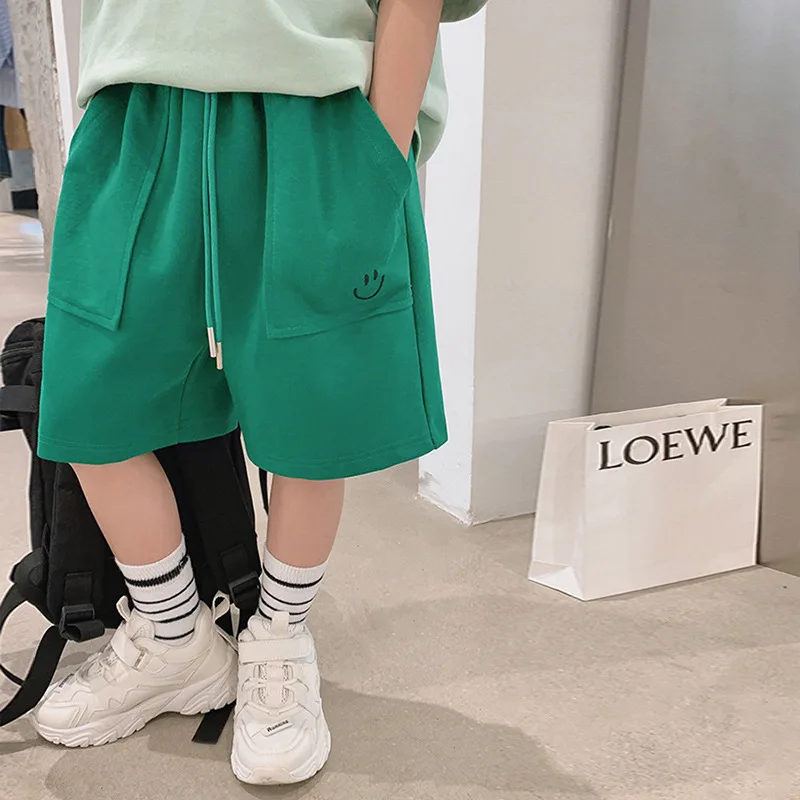Children Shorts Casual Loose Pants for Kids Candy Color Boys Trousers Teenager Sports Joggers Baby Shool Clothing 5