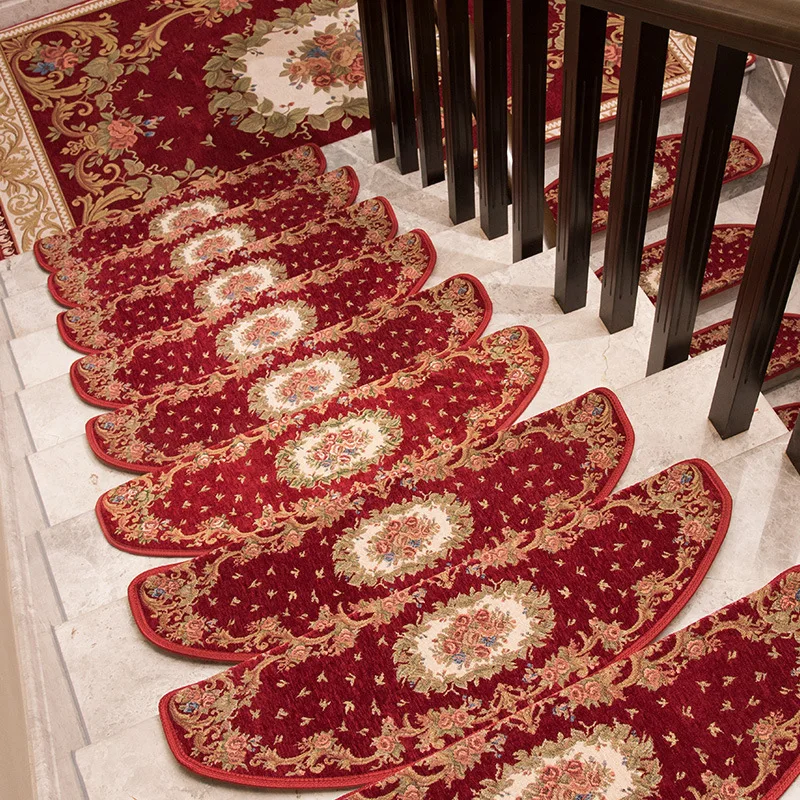1Pieces/13 Pieces / Sets of Non-slip Stair Treads, Staircases, Rugs, Carpets on Steps, 24X74cm, Suitable for 25cm Wide Stairs 4