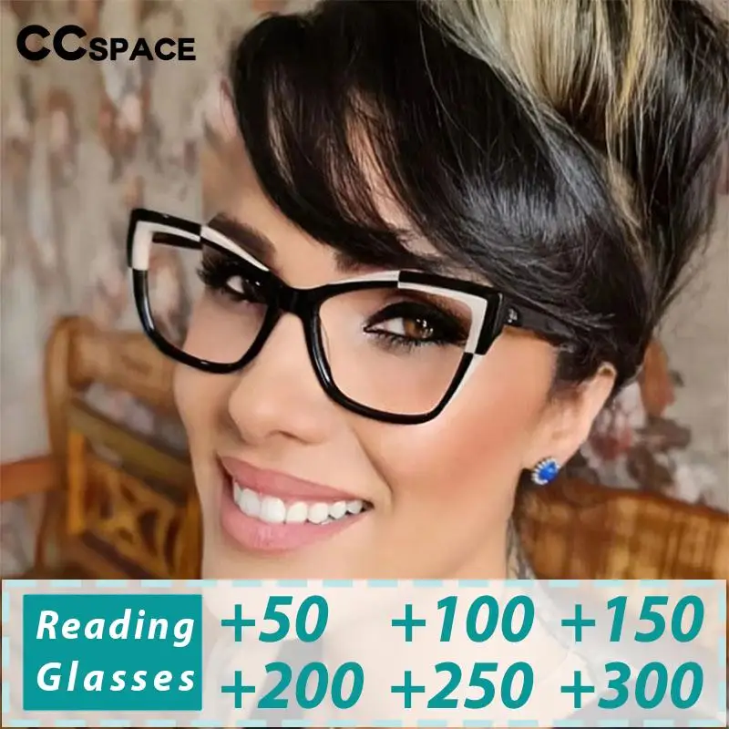 R55485 Moda Feminina Óculos de Leitura Óculos Prescrição Personalizados + 1.0 + 2.0 + 3.0 Popular de Alta Qualidade Eyewear