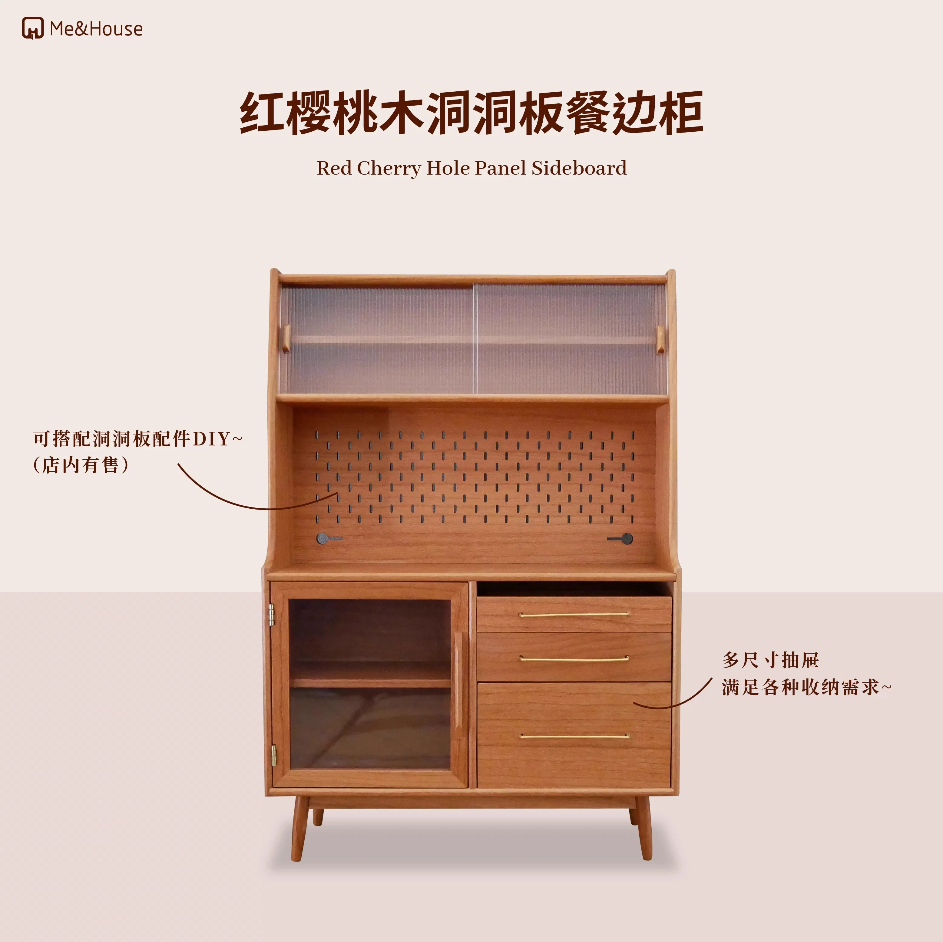 1/6木製キッチンサイドボードロッカーミニモデルドールハウス家具 