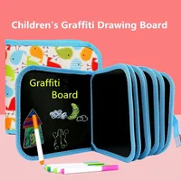 Baby Painting Drawing Toys Set Black Board with Magic Pen Chalk Painting Coloring Book Funny Toy Painting Blackboard Kid Gifts 1