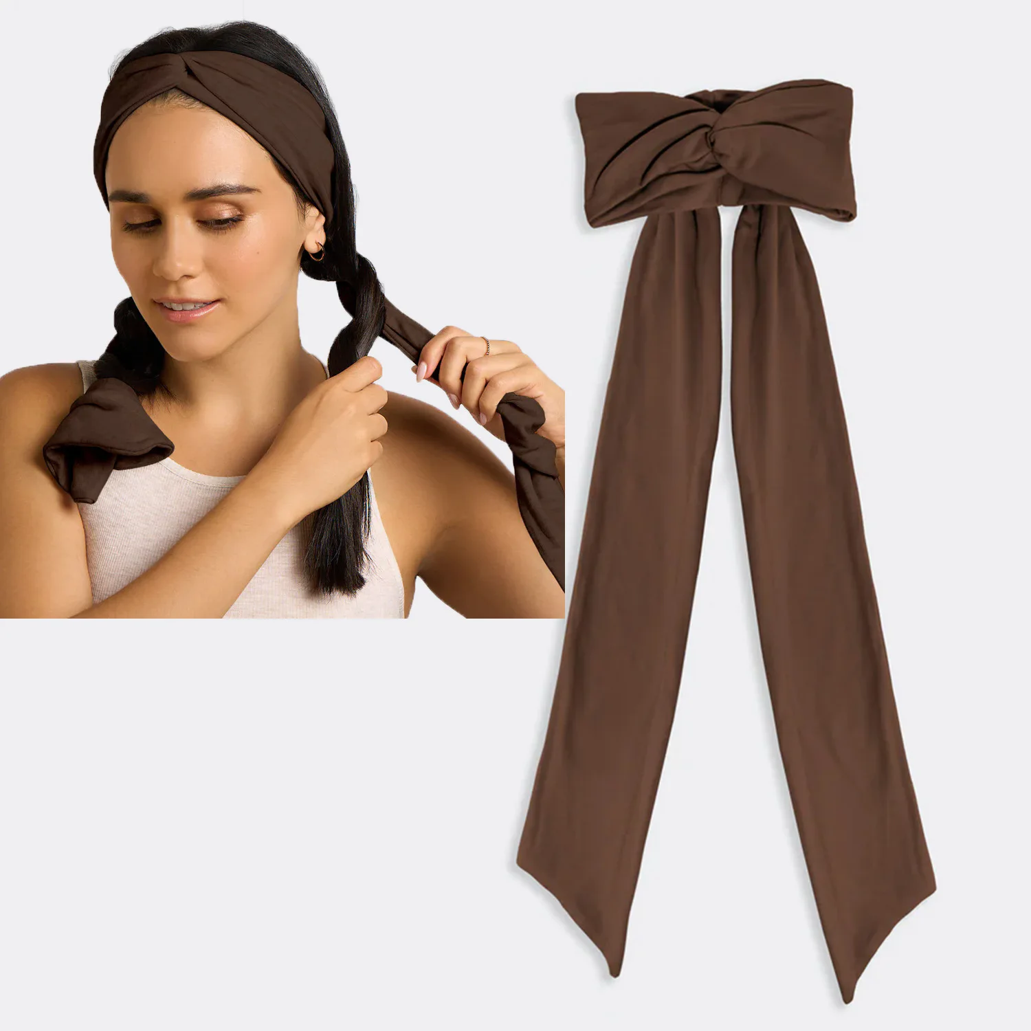 Overnight Heatless Curling Headband - Soft Fabric Ribbon
