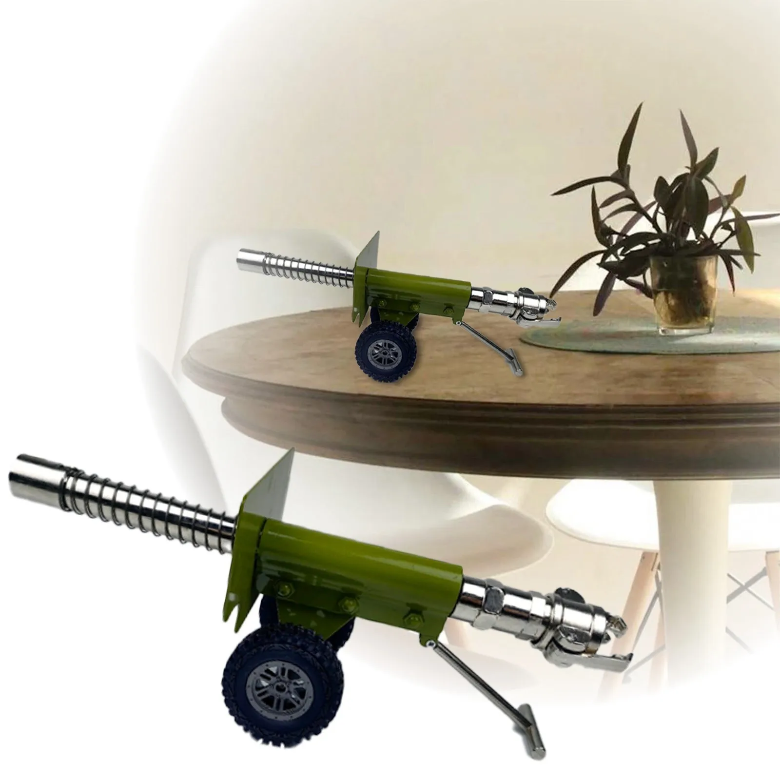 

Mini Figurine Realistic Miniature Artillery Launcher Model Alloy Statue Sculpture Collection Toy Desktop Decoration Ornament