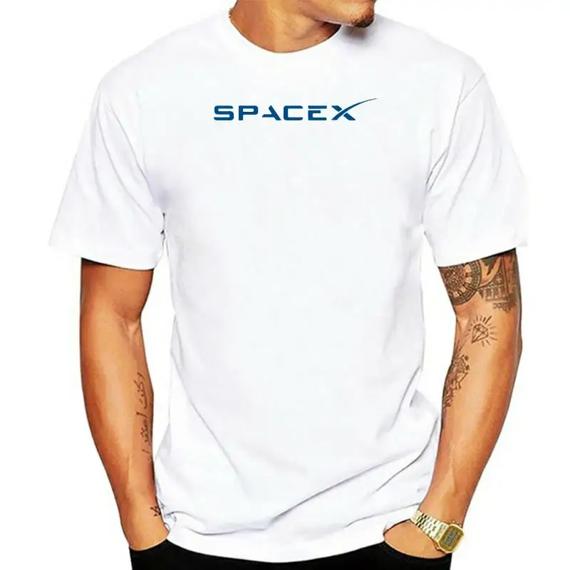 

SpaceX Space X Logo T Shirt Men's Popular Cool Custom Short Sleeve Boyfriend Plus Size 3XL T shirts simple style Tee shirt