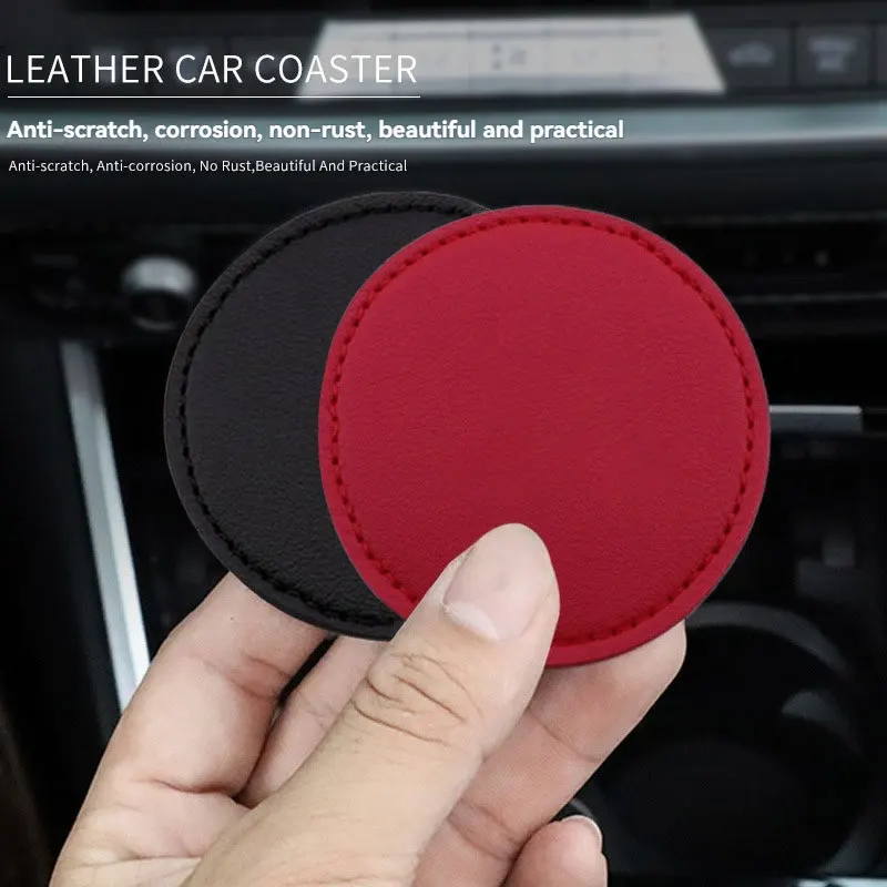 2Pcs Car Coaster Mats Water Cup Bottle Anti-slip Pads with For Changan AVATR 11 12 Car Accessories