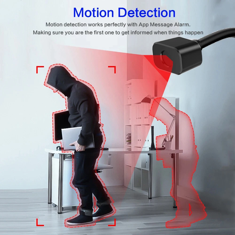 V380 Pro WIFI Mini Camera HD Built-in Battery Human Tracking IP Remote Monitoring Camcorder IR Night Vision Body Protable Camera 6