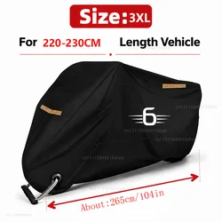 Waterproof All - Season Motorcycle and Scooter Cover - Dustproof and UV Protective (3XL)