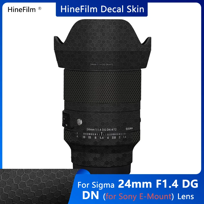Sigma 24 1.4 E Mount Lens Sticker Vinyl Decal Skin Wrap Cover Per Sigma 24Mm F1.4 Dg Dn Art Per Sony Mount Lens Sticker Film