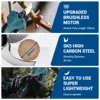 30mm 21V Brushless Motor Cordless Electric scissors Pruner pruning Shears Fruit Tree 250cm Extendable Pole For Makita Battery 6